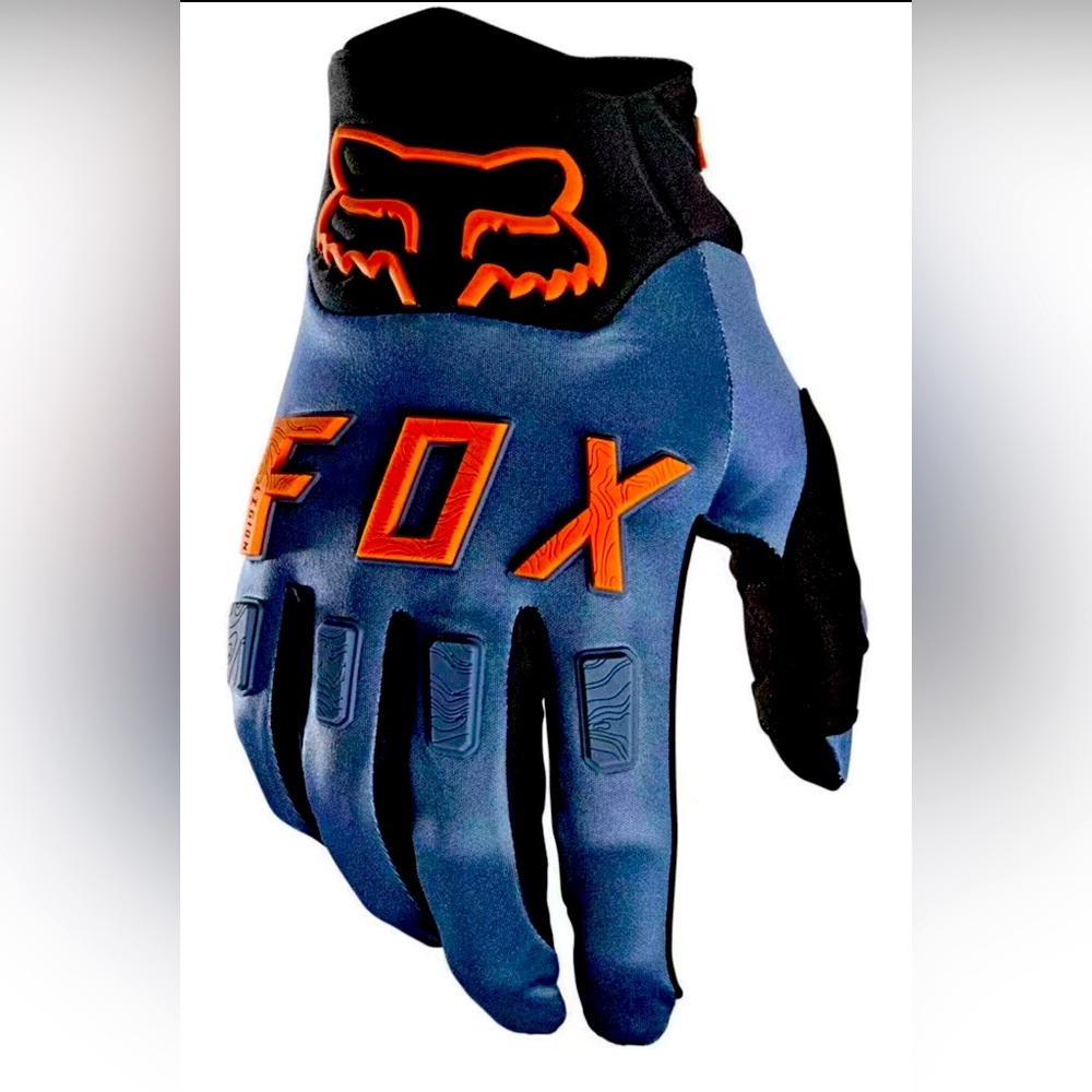Fox Motocrods Gloves MX/ATV BLUE/Orange Logo